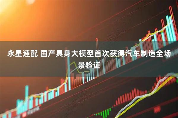 永星速配 国产具身大模型首次获得汽车制造全场景验证